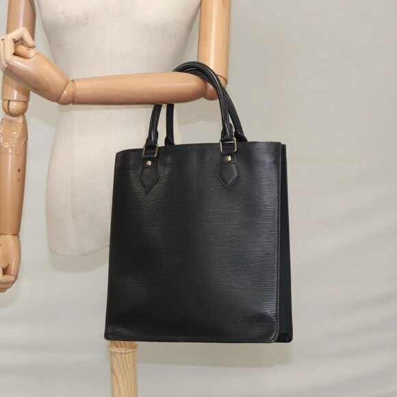 LOUIS VUITTON Epi Sac Plat PM Hand Bag Black M58658 LV Auth bs21108 - Picture 1 of 15